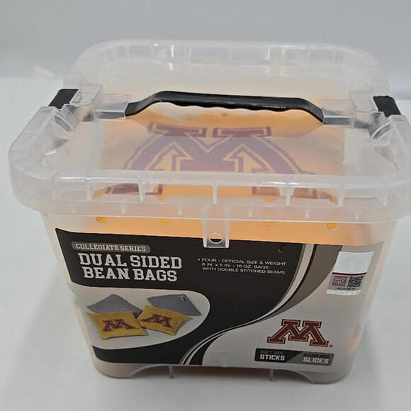 Minnesota Golden Gophers MLB Corn Hole Bean Bags‎ (SET OF 4) with Case - Picture 1 of 7